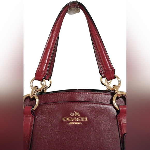 Coach Leather & Suede Minetta 2-Way Satchel - Picture 4 of 16